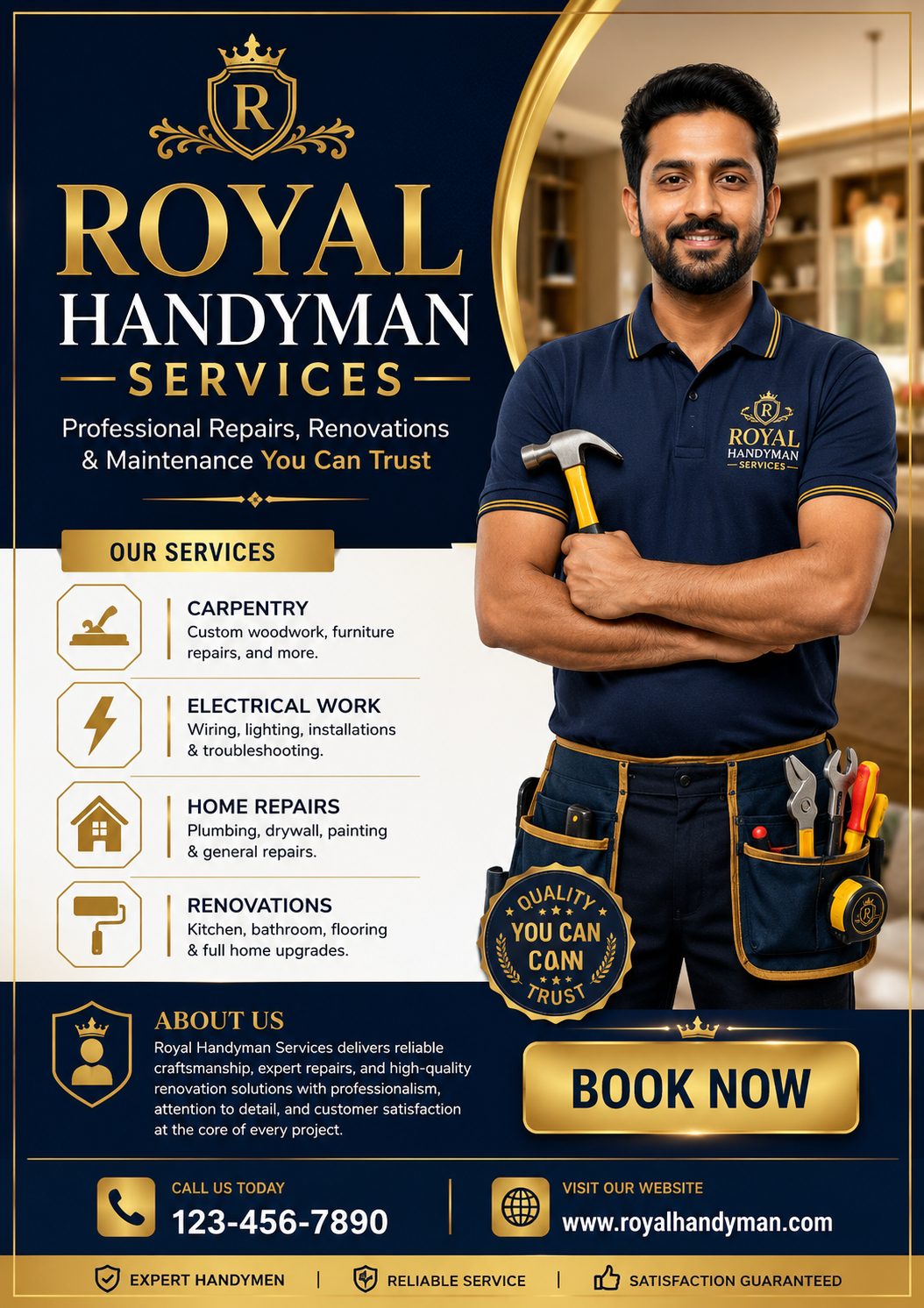 handy man promotional services flyer