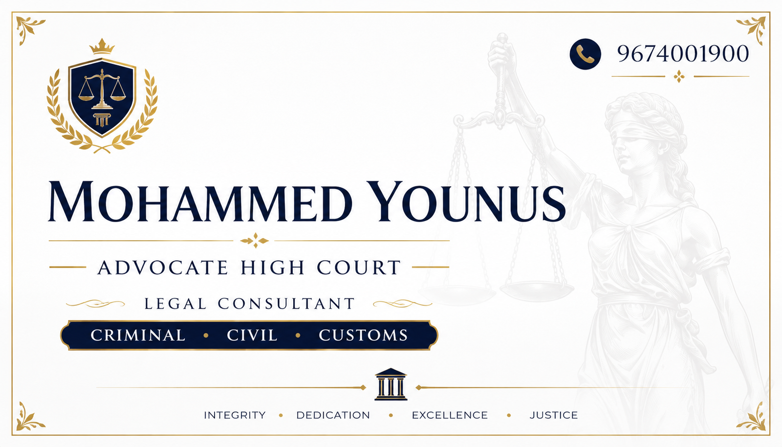 lawyers visiting cards