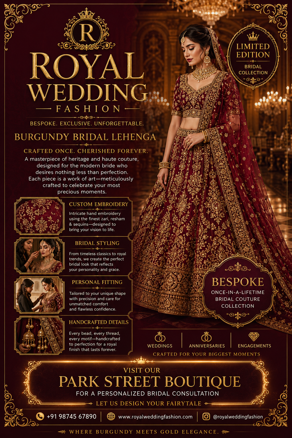 lehenga sale flyer image