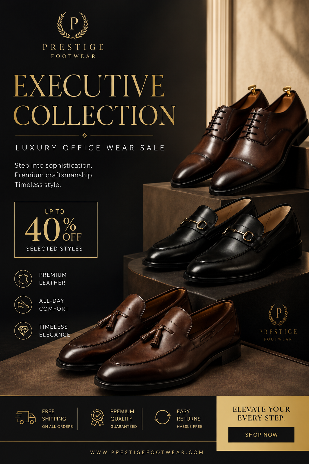 premium shoes flyer