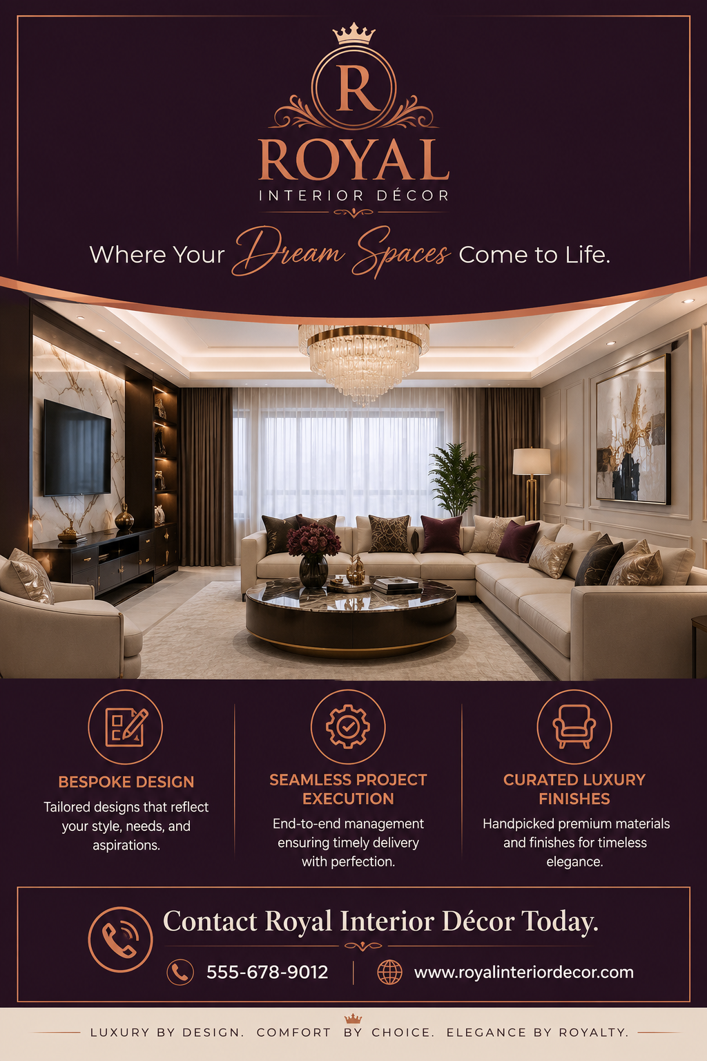 royal interior decor flyer