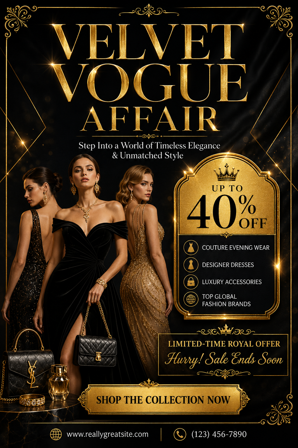 vogue fashion promotional flyer